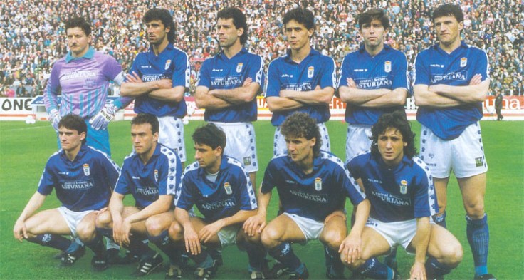 Plantilla Real Oviedo temp.89-90 - Fotografía extraída de Oviedin.com